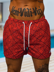 Pantaloni scurti de baie bărbați rosii OZONEE O/MTK3220