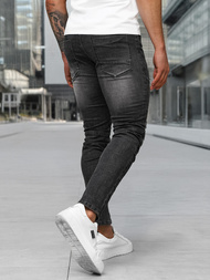 Blugi bărbaţi negri OZONEE NB/MP0142NZ