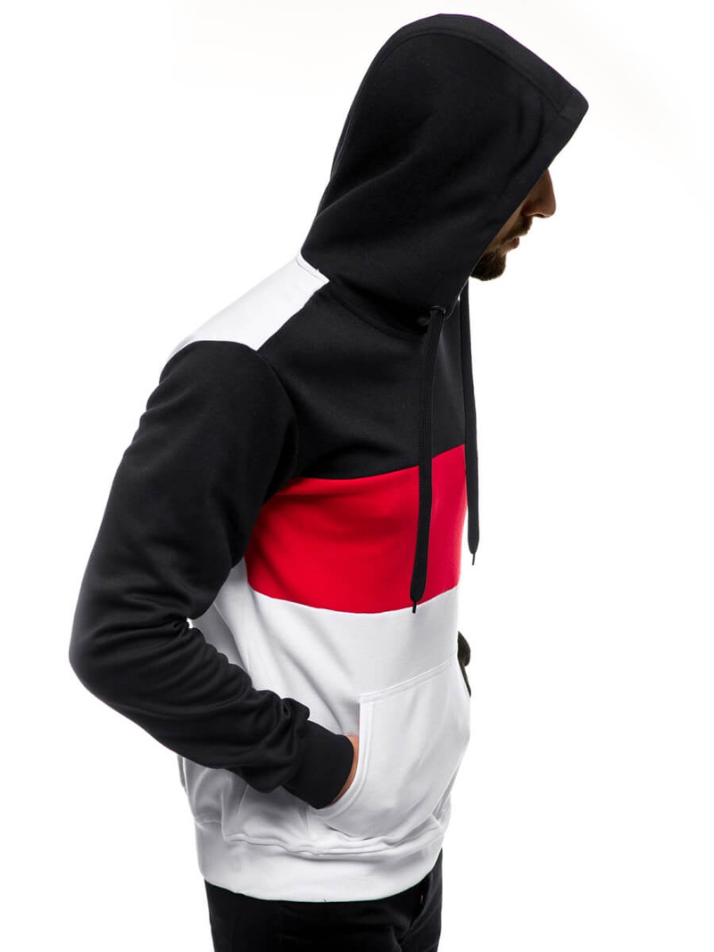 Hanorac cu glugă bărbați alb OZONEE JS/JZ11059