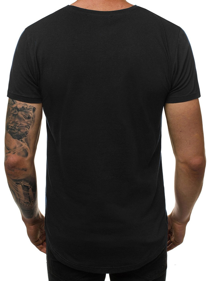 Tricou bărbați negru OZONEE JS/SS100730Z