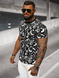 Tricou bărbați negri OZONEE JS/8T1205/3