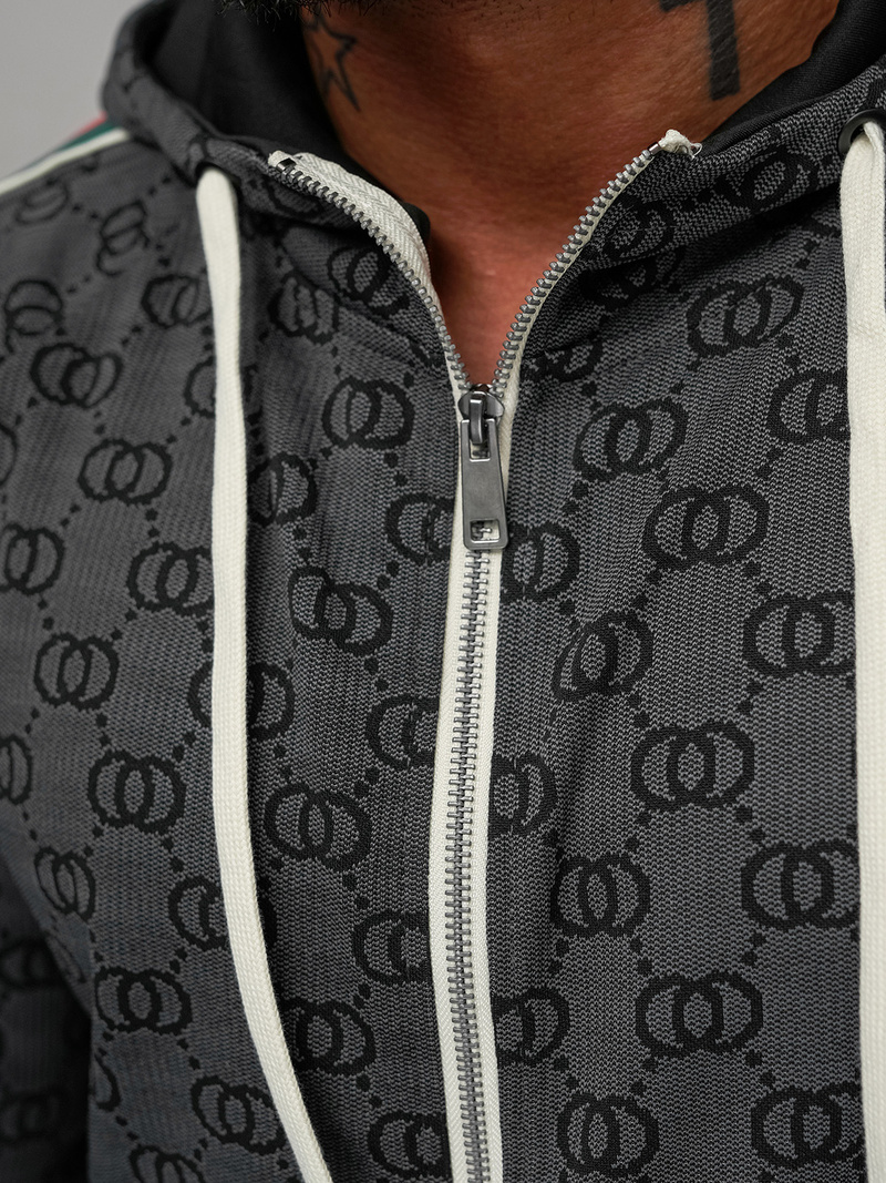 Compleu sport bărbaţi negru OZONEE O/FF5111AB