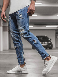 Blugi bărbaţi albaștri OZONEE G/1085