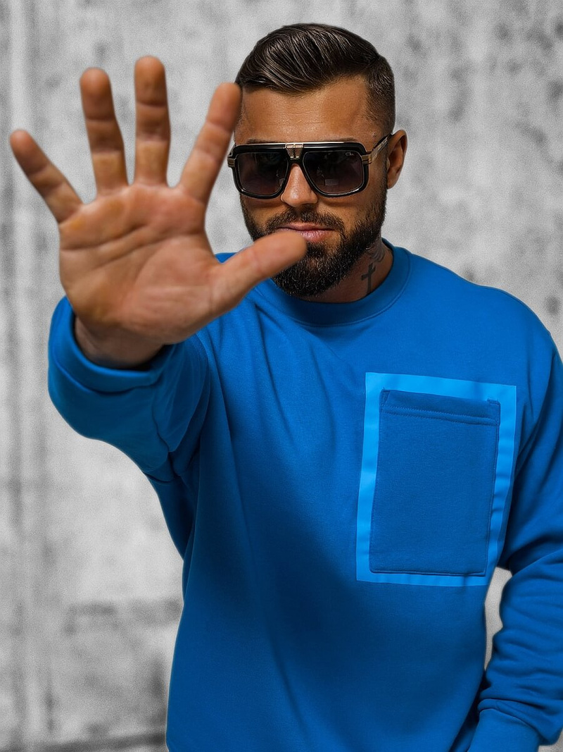 Bluză albastră OZONEE O/SWE23004