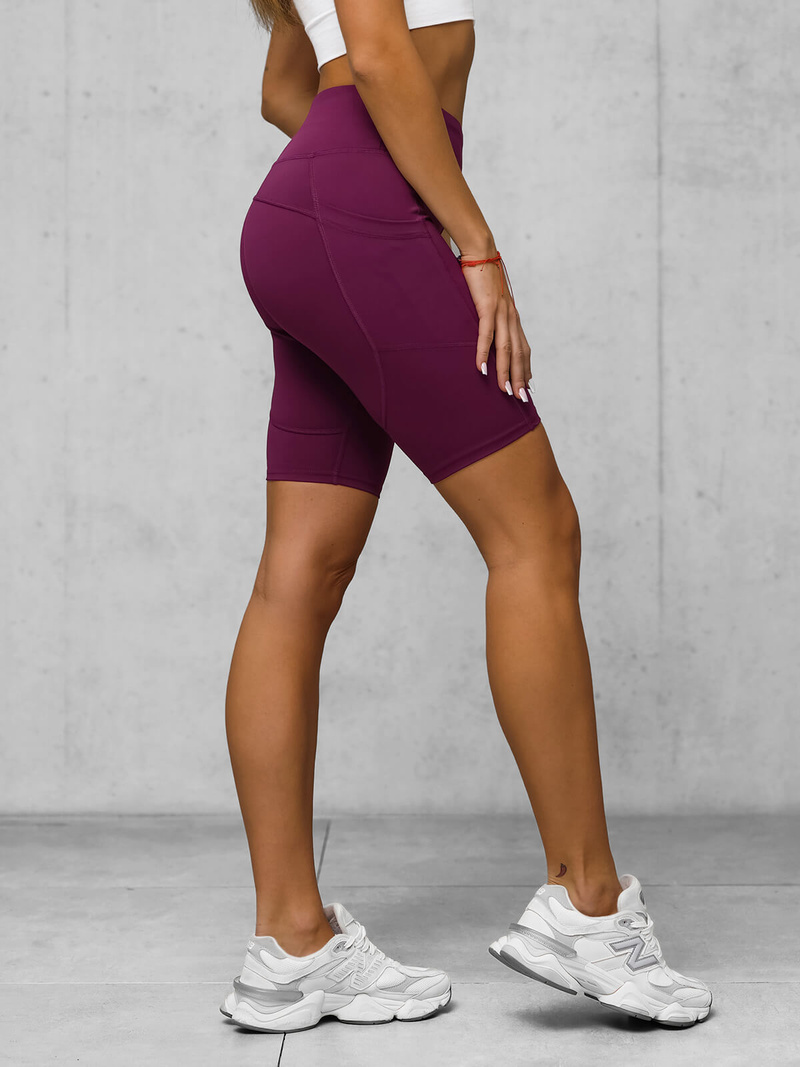 Colanți scurți de damă burgundia OZONEE JS/XY24003S