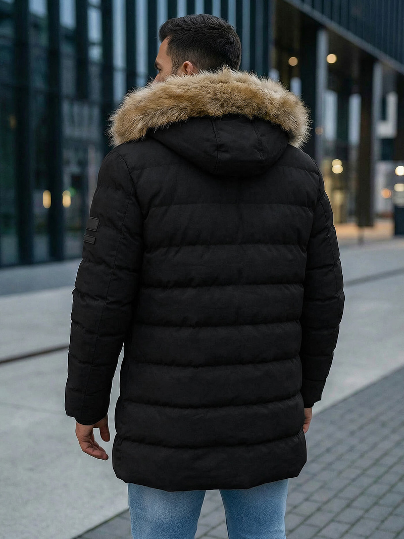 Geacă bărbați neagră OZONEE JS/5M3122/392Z