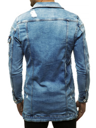 Jachetă de blugi bărbați albastră deschis OZONEE G/474K