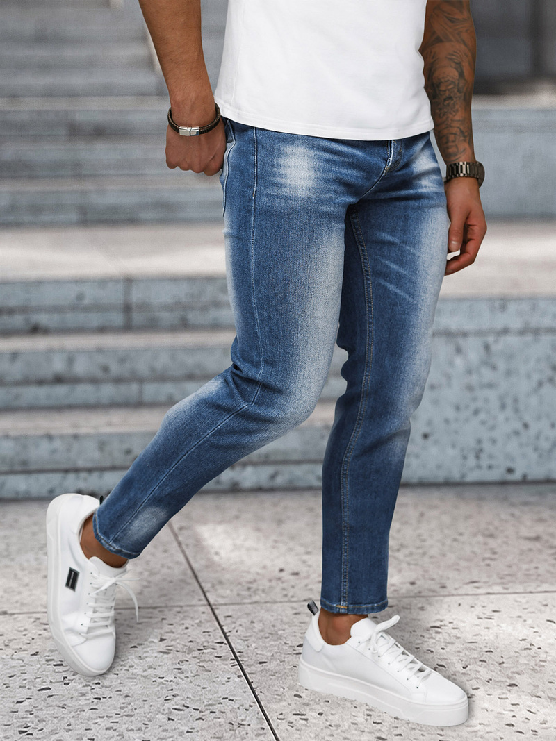 Blugi bărbaţi albaștri OZONEE NB/MP0199BC