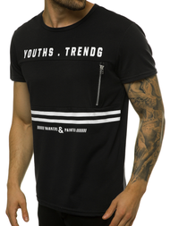Tricou bărbați negru OZONEE JS/SS10973