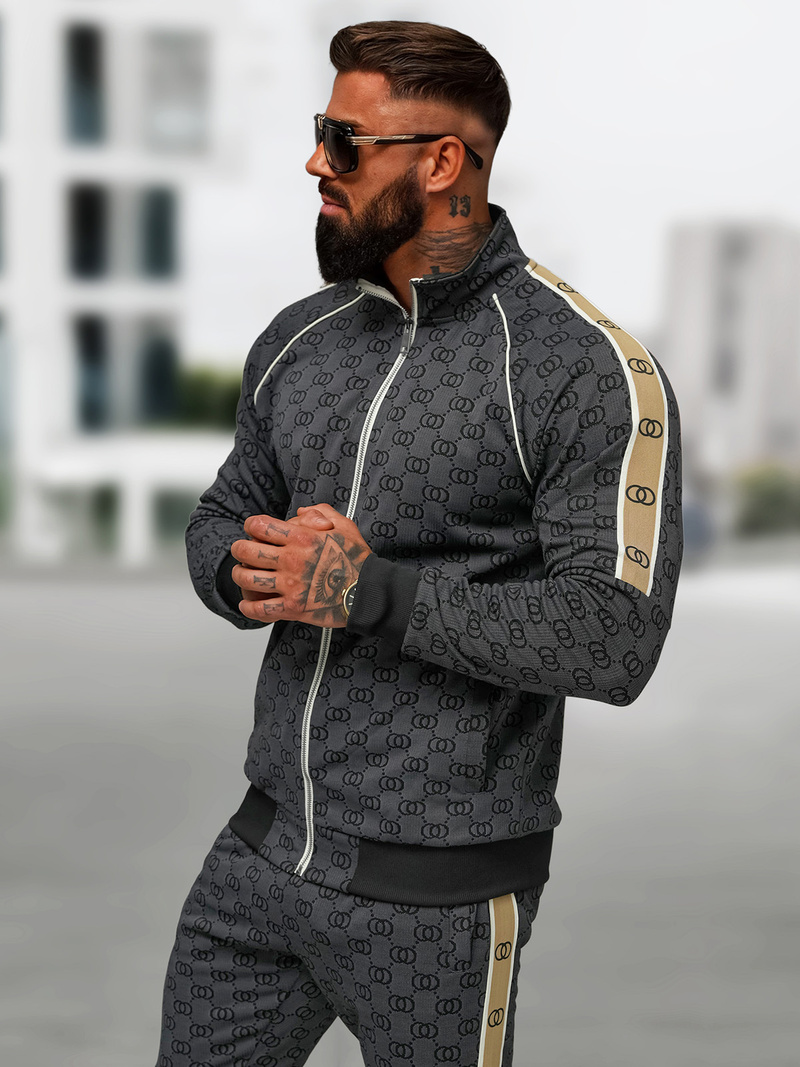 Compleu sport bărbaţi negru OZONEE O/FF5110AB