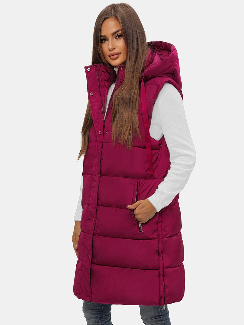 Vestă femei bordo OZONEE O/81276