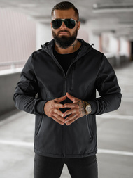 Jachetă bărbați softshell negru OZONEE JS/27B6529/3Z