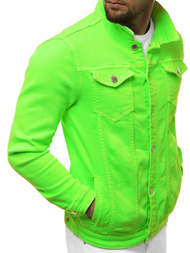 Geacă de blugi bărbați verde OZONEE G/620