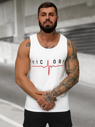 Maiou bărbați alb OZONEE JS/8B1703/1Z