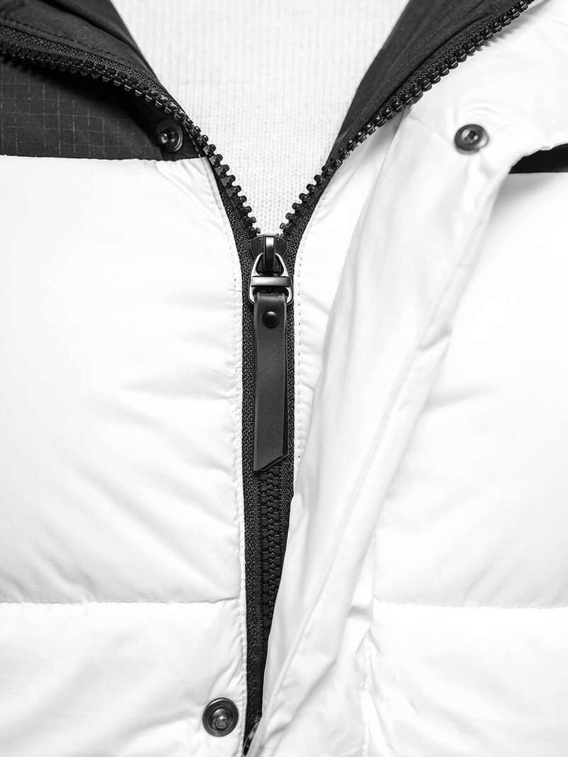 Geacă de bărbați alb-negru OZONEE JS/31M5008