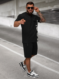 Compleu sport bărbaţi negru OZONEE JS/27C6531/3