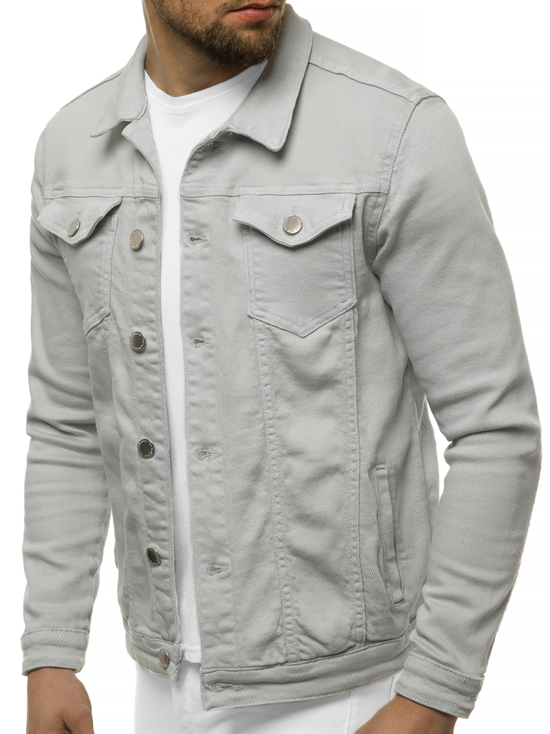 Geacă de blugi bărbați gri OZONEE G/620