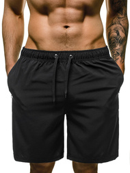 Pantaloni scurti de baie bărbați negri OZONEE JS/HH037/1