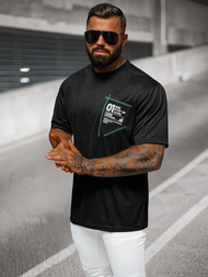 Tricou bărbați negru OZONEE O/3C333