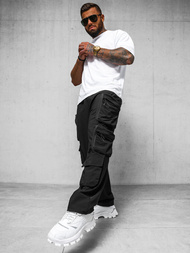 Pantaloni Bărbaţi Negri OZONEE O/PS5528