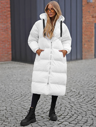 Geacă de femei alb OZONEE JS/5M3163/281Z