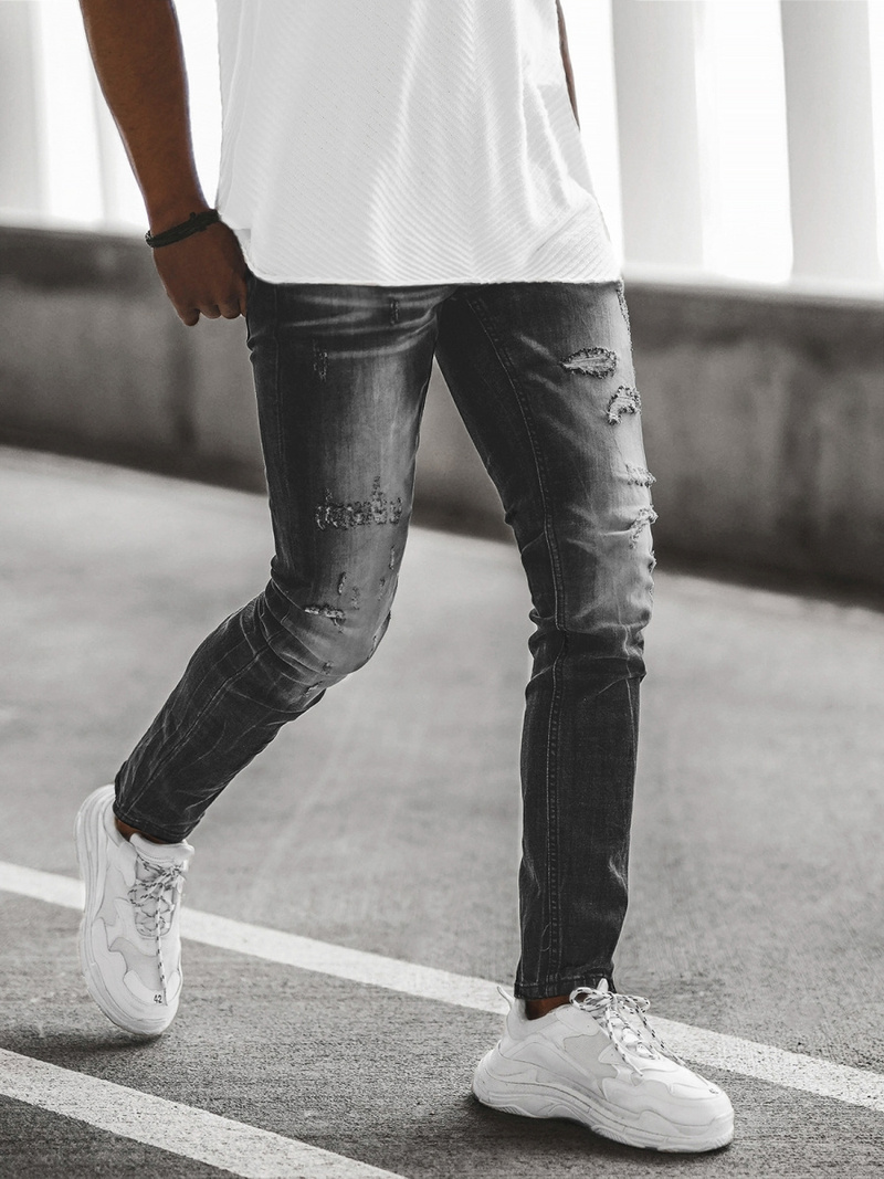 Pantaloni bărbați gri OZONEE NB/MP0005GZ