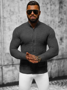 Pulover bărbați antracit OZONEE NB/MM6020/3