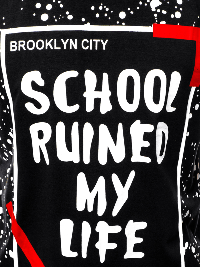 Tricou bărbați negru OZONEE JS/KS1978Z