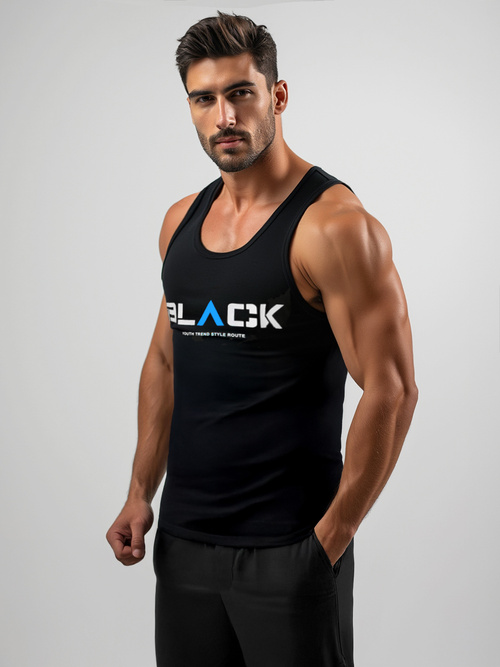 Maiou bărbați neagră OZONEE JS/8B1707/3