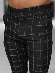 Pantaloni chino bărbaţi negri OZONEE DJ/5505Z