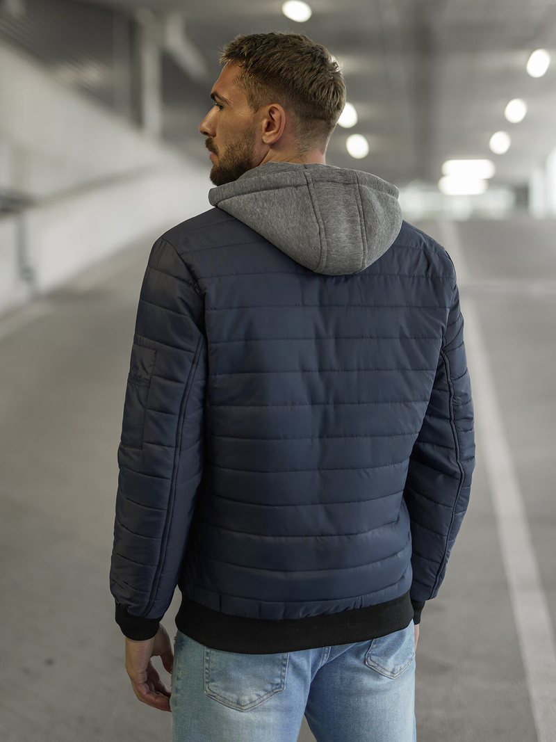 Jachetă bărbați bleumarin OZONEE JS/8M985/215Z