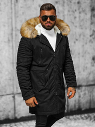 Geacă de iarnă bărbați neagră OZONEE JD/390