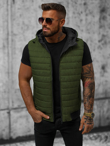 Vestă bărbați verde OZONEE JS/MY88