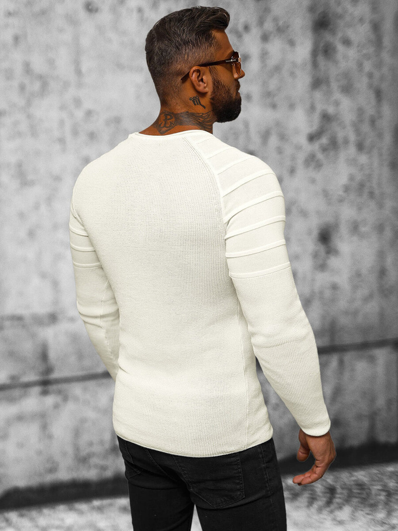 Pulover bărbați écru OZONEE L/2500