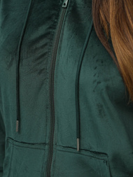 Compleu dama din catifea verde închis OZONEE JS/8C1176/9Z