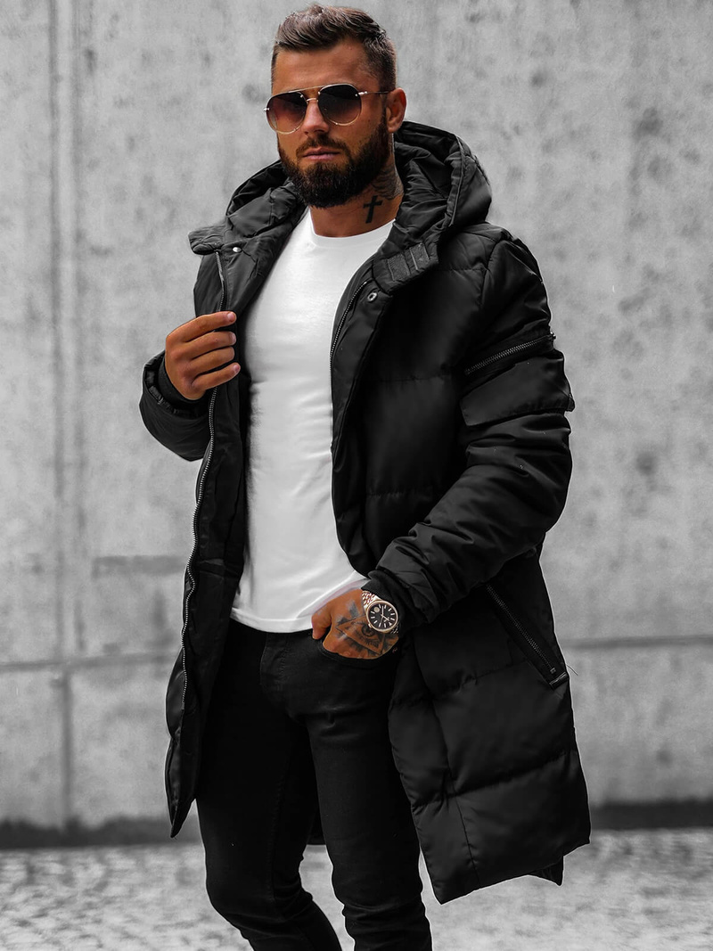 Geacă bărbați neagră OZONEE O/M799