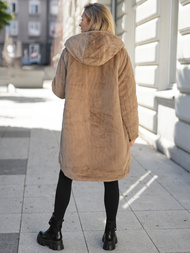 Geacă lungă de iarnă pentru femei neagra OZONEE JS/5M3352/392