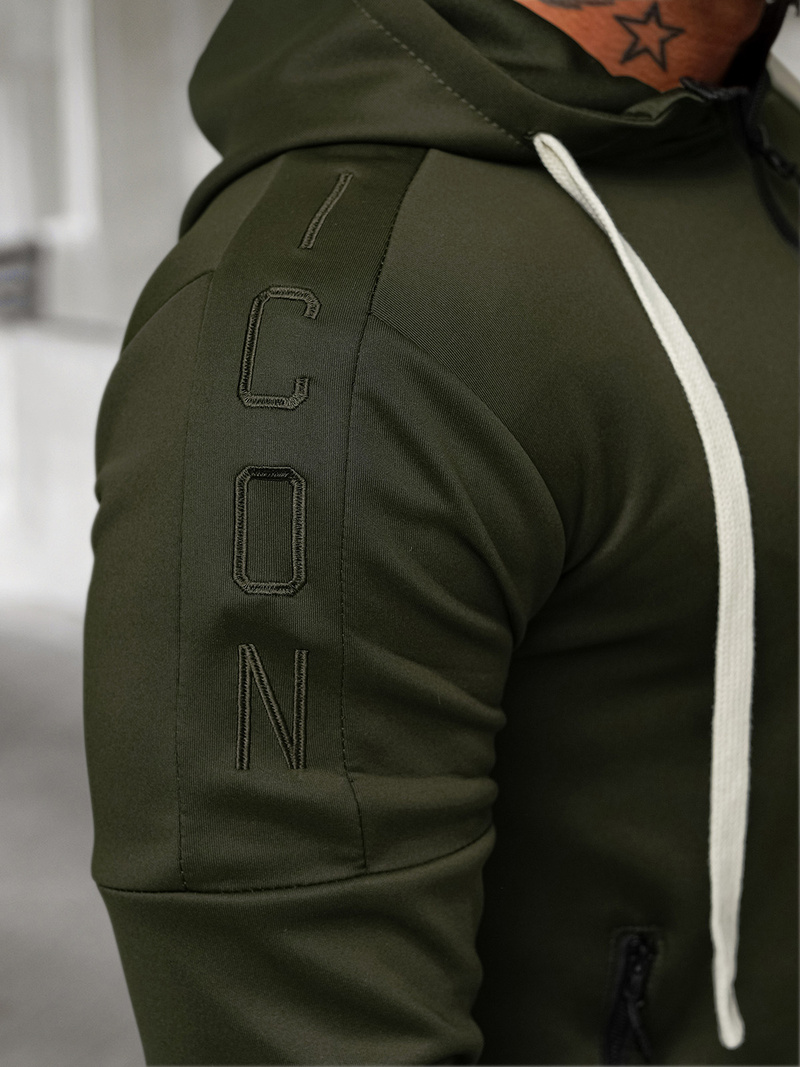 Compleu sport bărbaţi kaki OZONEE O/LN11760