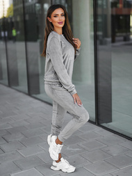 Compleu dama din catifea gri OZONEE O/8C1173/2