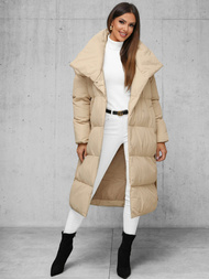 Geacă de iarnă parka femei bej OZONEE JS/M737/62Z