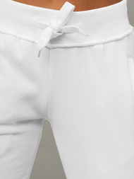 Pantaloni de training femei albi OZONEE JS/CK01Z