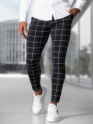 Pantaloni Chino Bărbaţi Negri OZONEE O/P4009Z