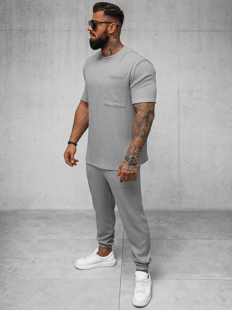 Tricou bărbați gri OZONEE O/Y960T