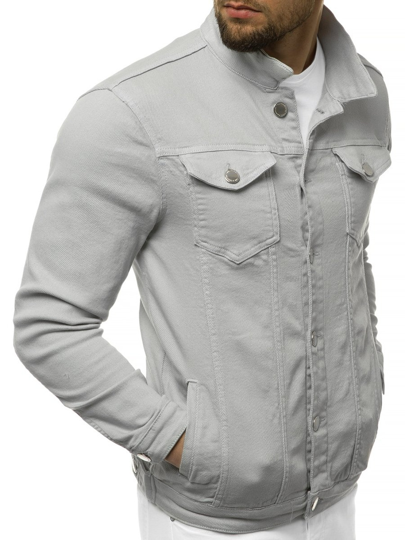 Geacă de blugi bărbați gri OZONEE G/620