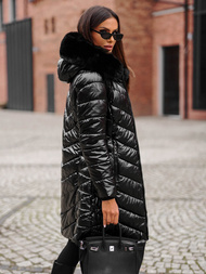 Geacă de femei neagră OZONEE JS/16M9100/392Z