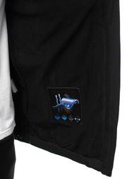 Jachetă bărbați SOFTSHELL neagră-roșie OZONEE GE/12269