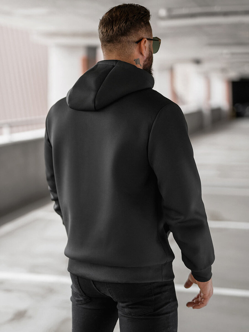 Hanorac bărbați negru OZONEE JS/27B6502/3Z