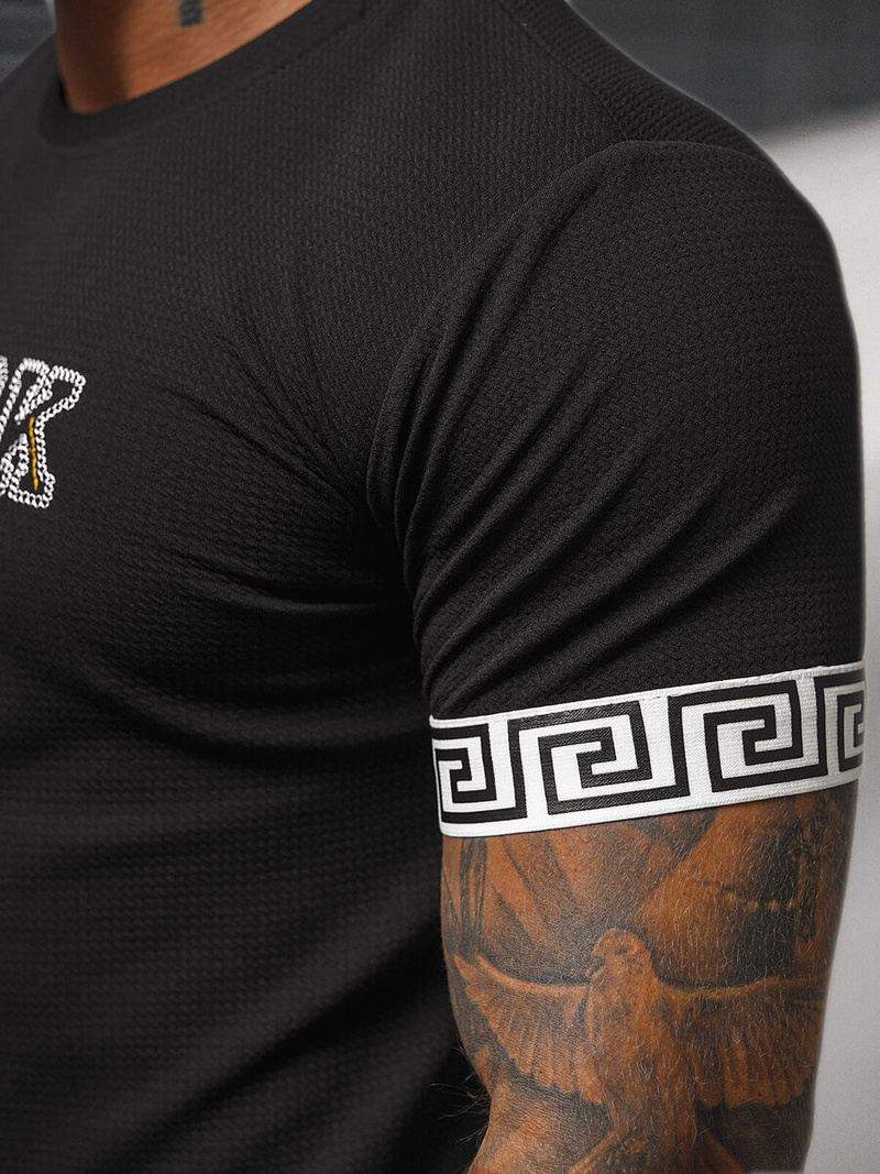 Tricou bărbați negru OZONEE O/T7571