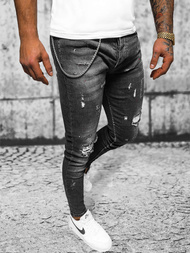 Blugi Bărbaţi negri OZONEE O/MB463