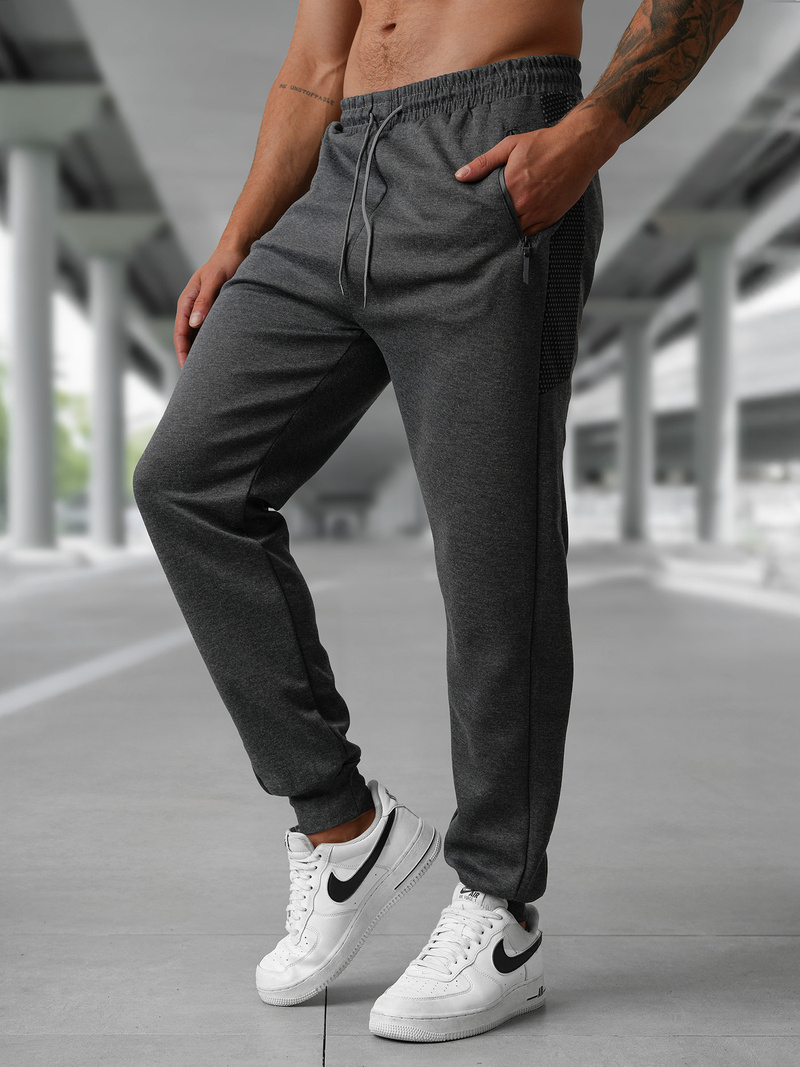Pantaloni de trening bărbaţi antracit OZONEE JS/15K1850/5